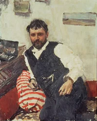Retrato de Konstantin Korovin (1861-1939), 1891